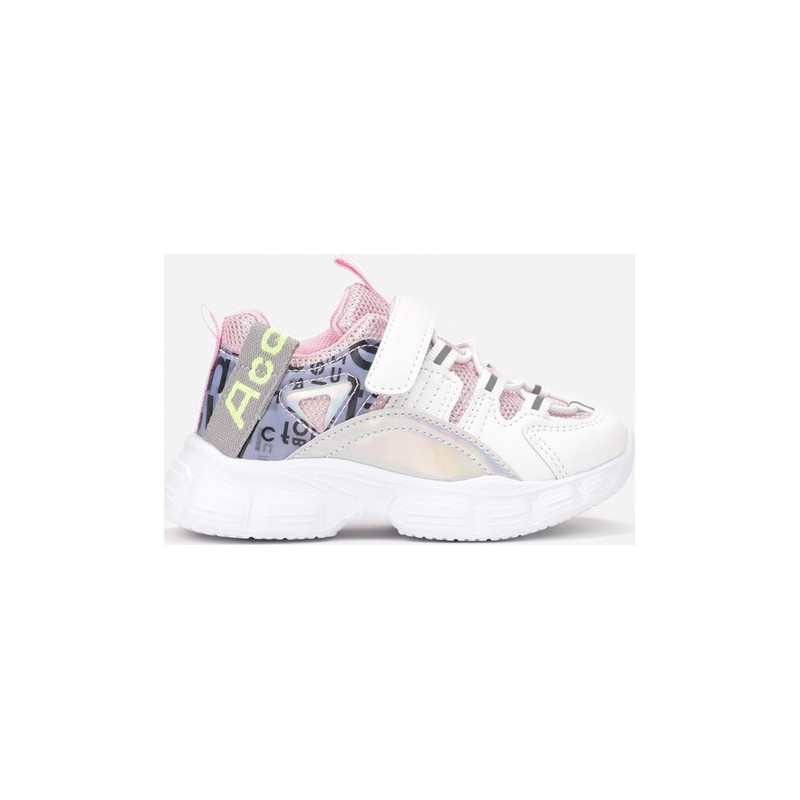 Buty sportowe dziecięce born2be dla dziewczynek na rzepy ze skóry