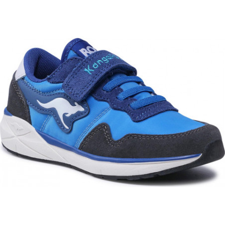 Buty sportowe dziecięce Kangaroos dla chłopców ze skóry na rzepy