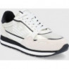 Buty sportowe Emporio Armani sznurowane z płaską podeszwą