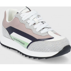 Buty sportowe Emporio Armani w sportowym stylu sznurowane z płaską podeszwą