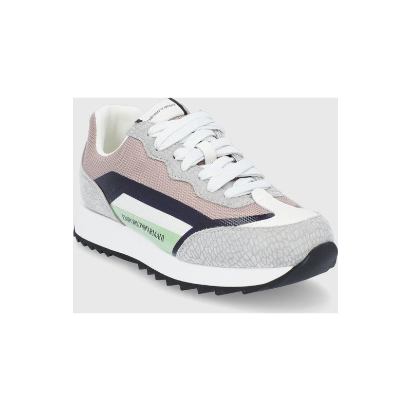 Buty sportowe Emporio Armani w sportowym stylu sznurowane z płaską podeszwą