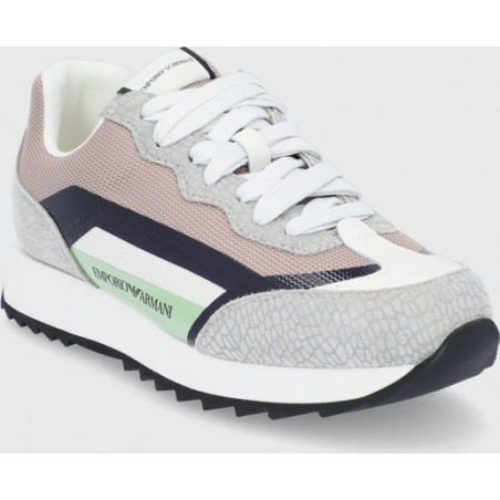 Buty sportowe Emporio Armani w sportowym stylu sznurowane z płaską podeszwą