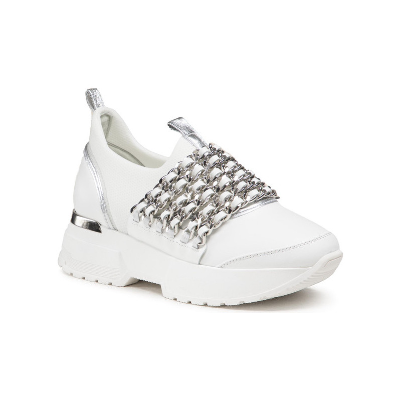 Buty sportowe Eva Minge ze skóry na platformie