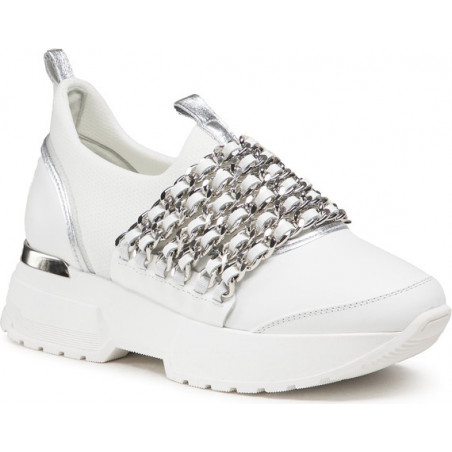 Buty sportowe Eva Minge ze skóry na platformie