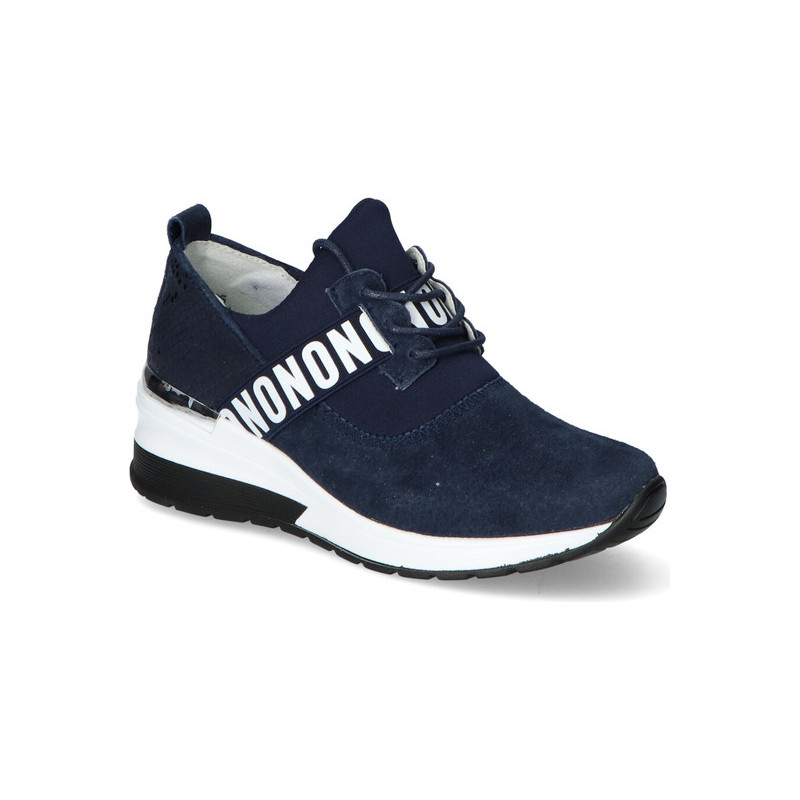 Buty sportowe Filippo sznurowane ze skóry w sportowym stylu