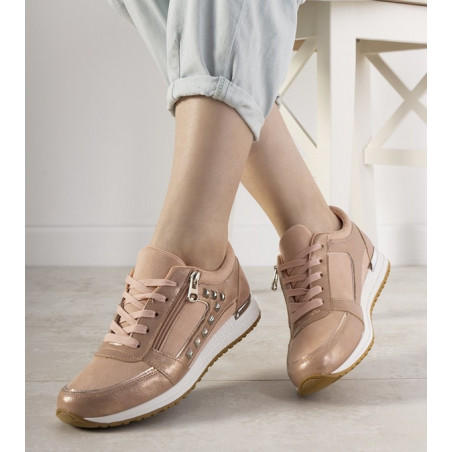 Buty sportowe Gemre.com.pl sznurowane z płaską podeszwą w sportowym stylu