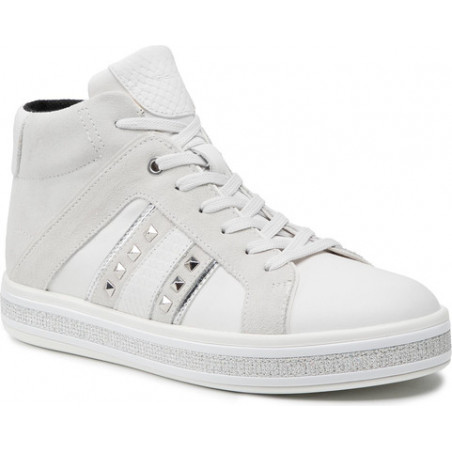 Buty sportowe Geox ze skóry sznurowane
