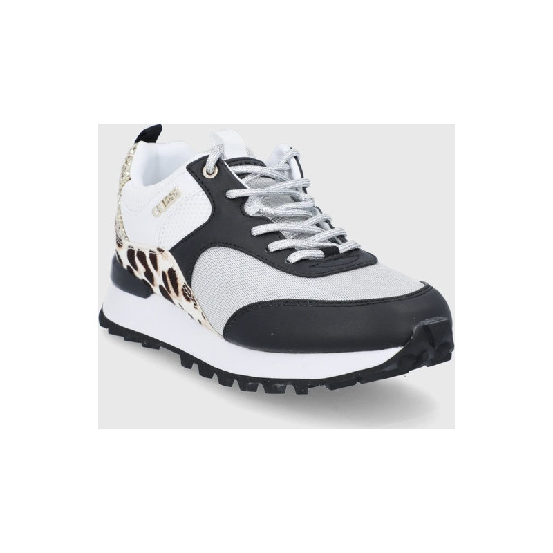 Buty sportowe Guess na platformie sznurowane
