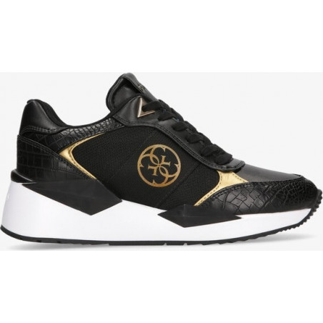 Buty sportowe Guess sznurowane z płaską podeszwą w sportowym stylu
