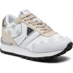 Buty sportowe Guess ze skóry sznurowane w sportowym stylu