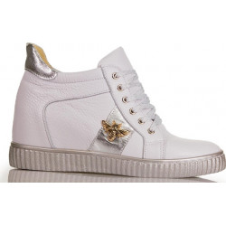 Buty sportowe Lewski ze skóry sznurowane