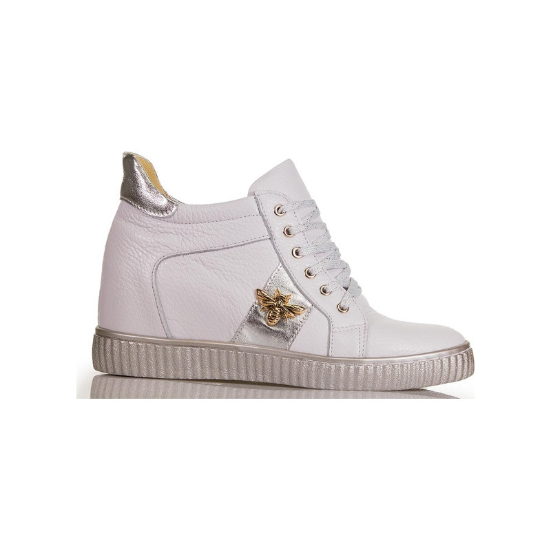 Buty sportowe Lewski ze skóry sznurowane