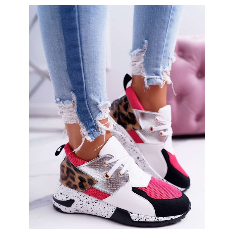 Buty sportowe Lu Boo sznurowane ze skóry ekologicznej