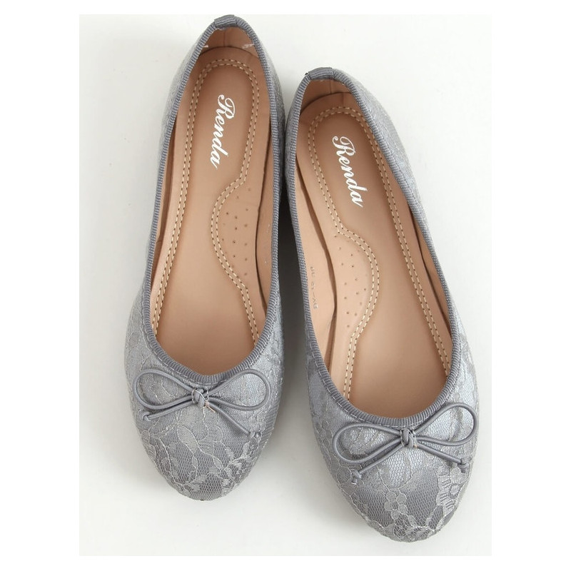 Baleriny Buty Damskie z płaską podeszwą z tkaniny