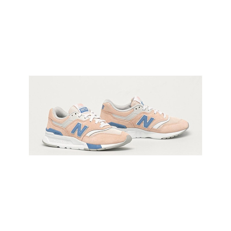 Buty sportowe New Balance sznurowane w sportowym stylu z płaską podeszwą