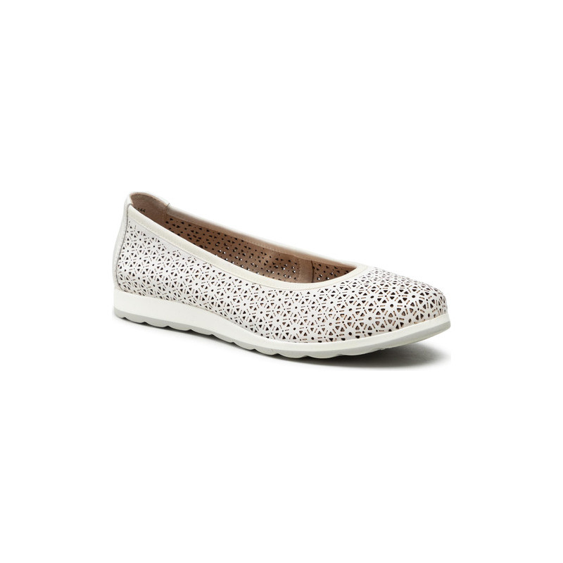 Baleriny Caprice w stylu casual z płaską podeszwą