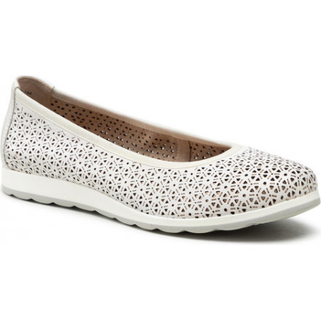 Baleriny Caprice w stylu casual z płaską podeszwą