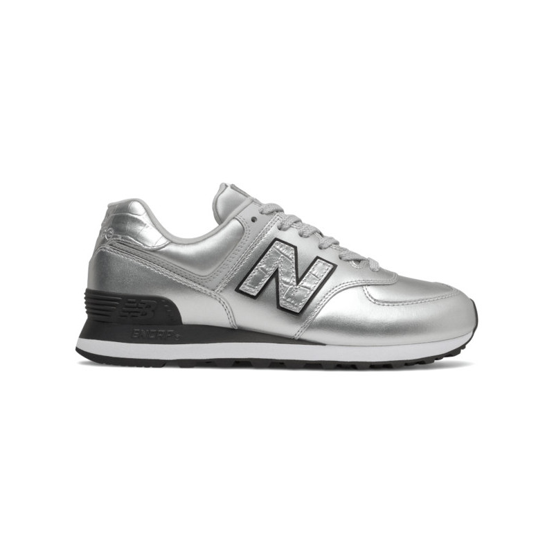 Buty sportowe New Balance z płaską podeszwą ze skóry