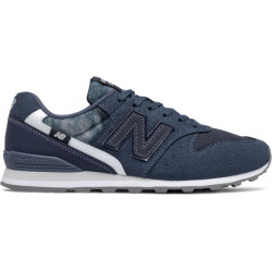 Buty sportowe New Balance z zamszu sznurowane z nadrukiem