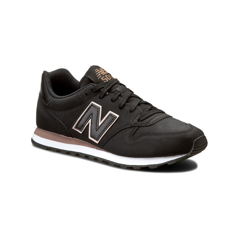 Buty sportowe New Balance ze skóry ekologicznej sznurowane w sportowym stylu