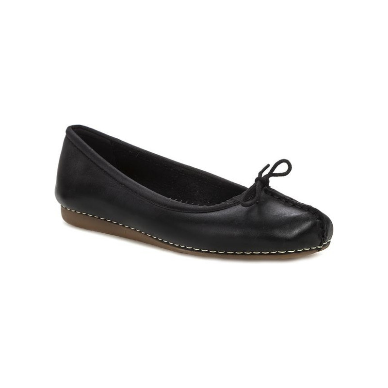 Baleriny Clarks ze skóry w stylu casual