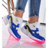 Buty sportowe Pantofelek24 ze skóry ekologicznej w sportowym stylu z płaską podeszwą