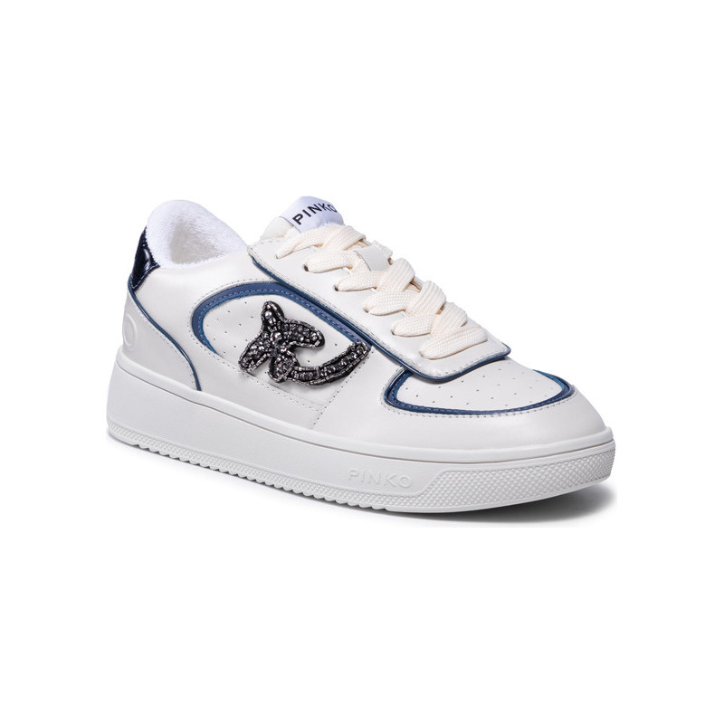 Buty sportowe Pinko ze skóry sznurowane
