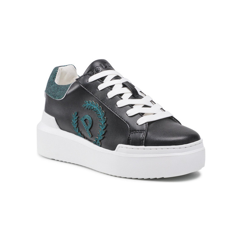 Buty sportowe Pollini na platformie sznurowane
