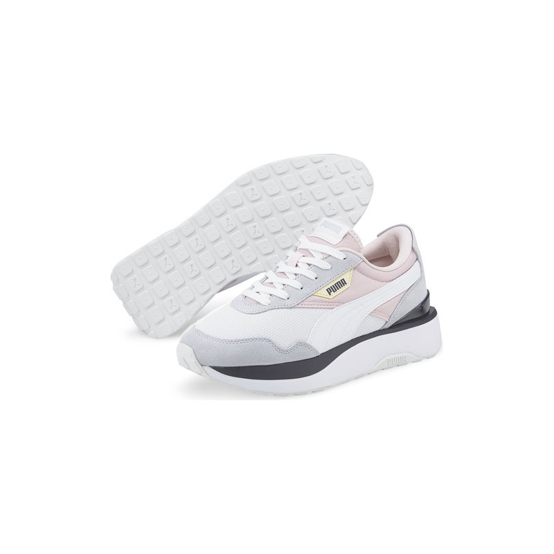 Buty sportowe Puma z płaską podeszwą z zamszu w sportowym stylu
