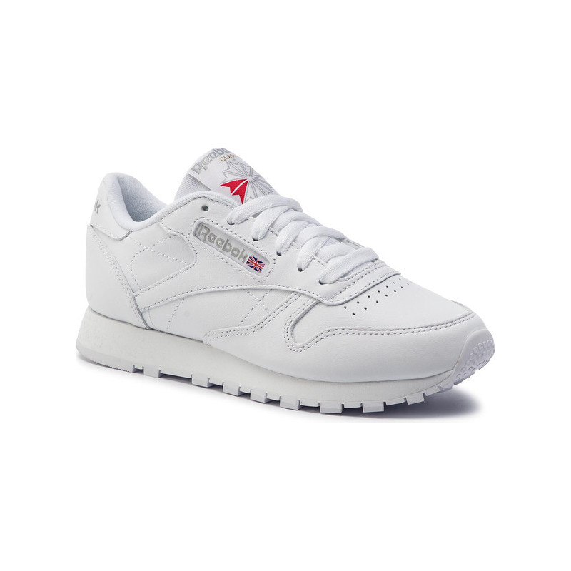 Buty sportowe Reebok w sportowym stylu z płaską podeszwą ze skóry