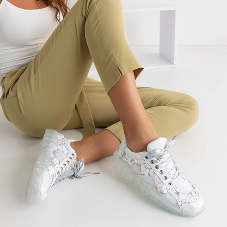 Buty sportowe Royalfashion.pl z płaską podeszwą sznurowane