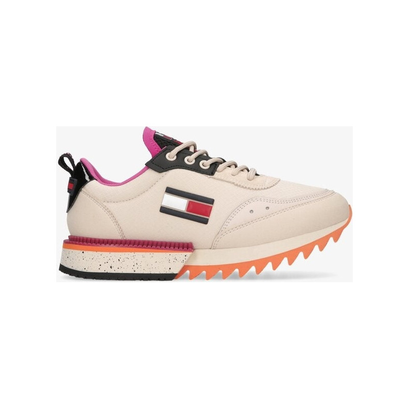 Buty sportowe Tommy Hilfiger sznurowane z płaską podeszwą