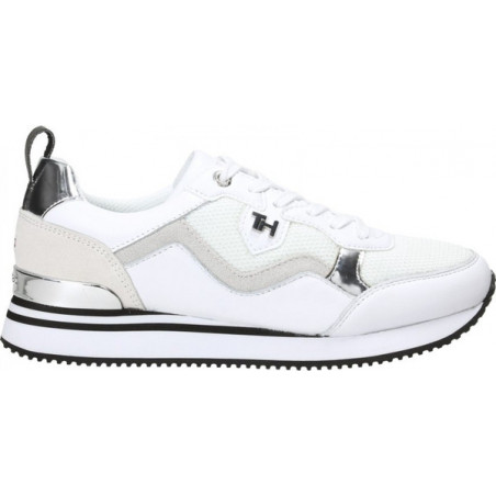 Buty sportowe Tommy Hilfiger sznurowane ze skóry