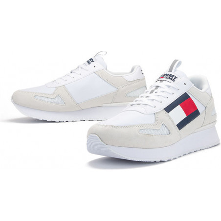Buty sportowe Tommy Hilfiger z zamszu sznurowane