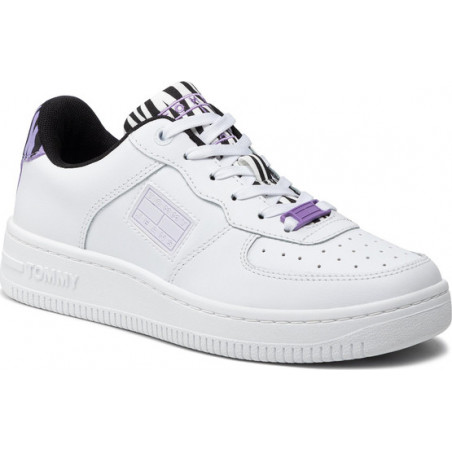 Buty sportowe Tommy Jeans sznurowane w sportowym stylu z płaską podeszwą