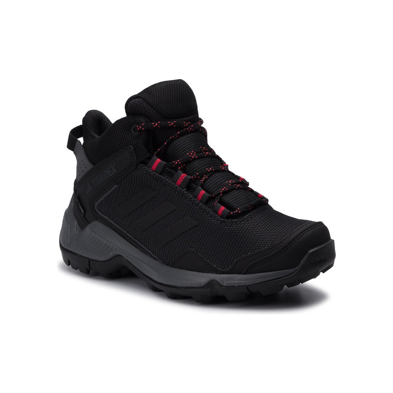 Buty trekkingowe Adidas sznurowane z płaską podeszwą