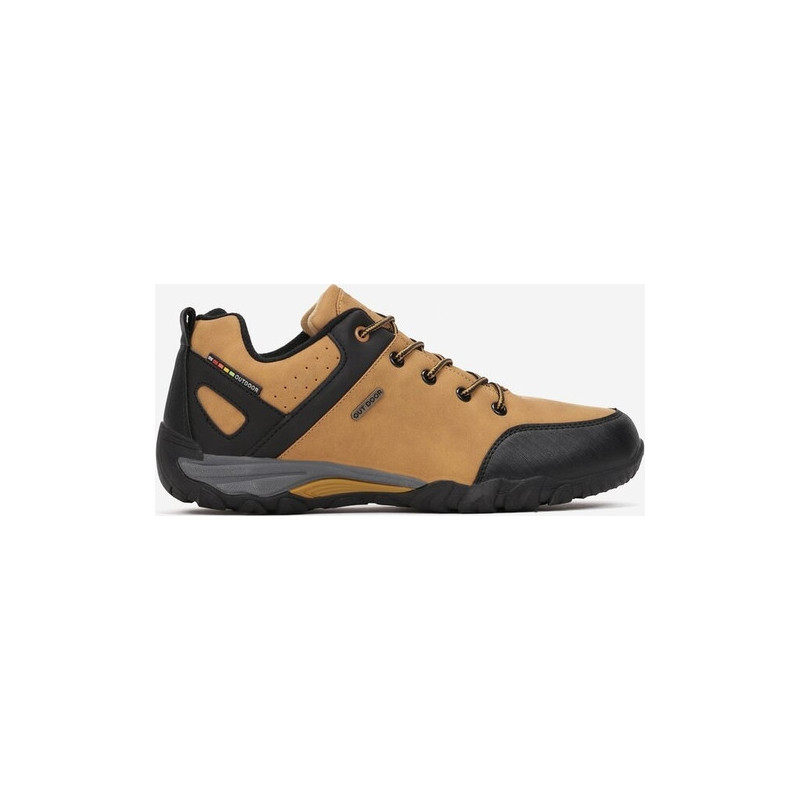 Buty trekkingowe born2be z nubuku sznurowane