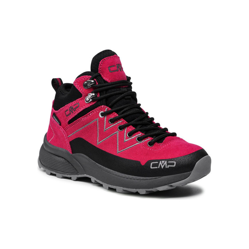 Buty trekkingowe CMP z płaską podeszwą ze skóry sznurowane