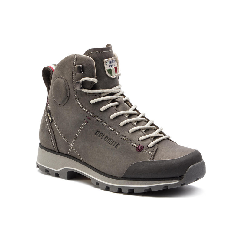 Buty trekkingowe Dolomite z nubuku z płaską podeszwą w sportowym stylu