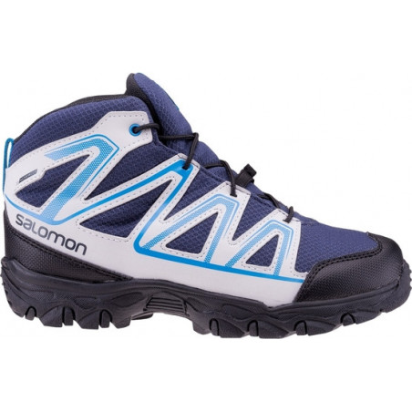Buty trekkingowe dziecięce Salomon w paseczki sznurowane
