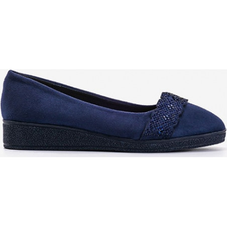 Baleriny Gemre.com.pl w stylu casual z zamszu