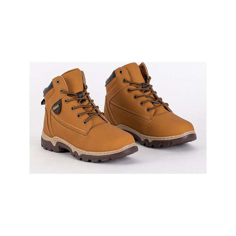 Buty trekkingowe Royalfashion.pl sznurowane z płaską podeszwą
