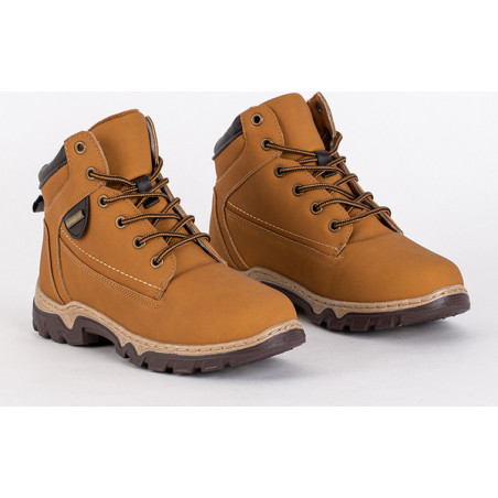 Buty trekkingowe Royalfashion.pl sznurowane z płaską podeszwą
