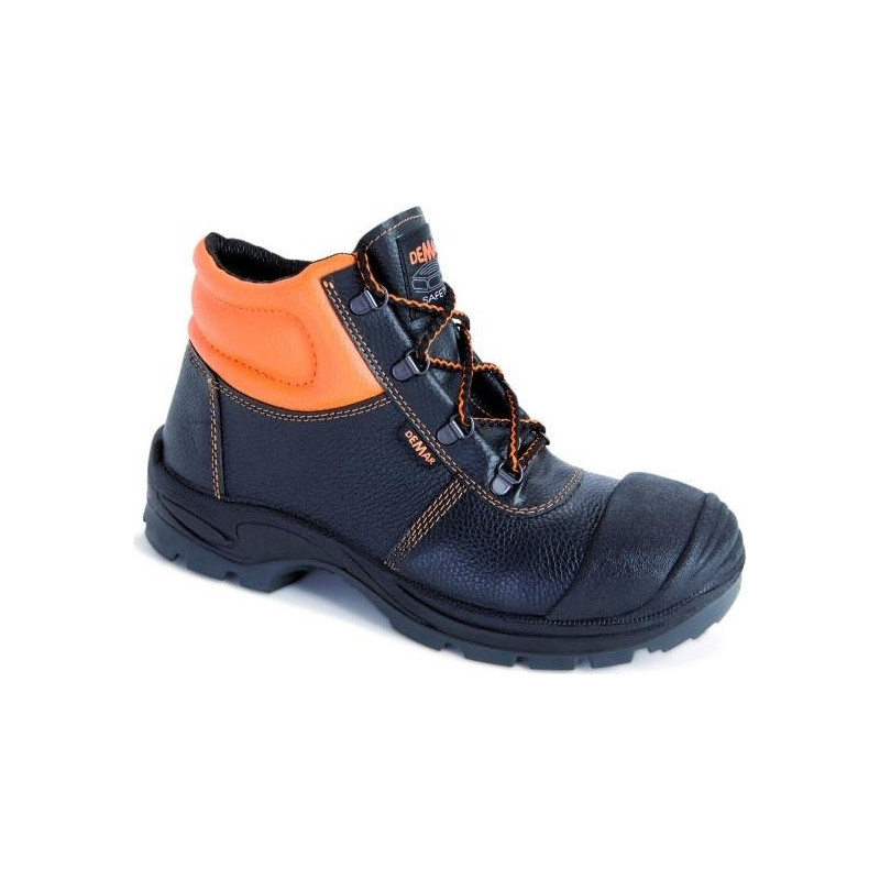 Buty zimowe Demar sznurowane ze skóry