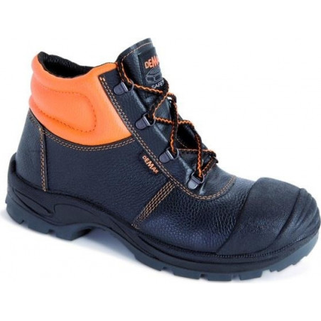 Buty zimowe Demar sznurowane ze skóry