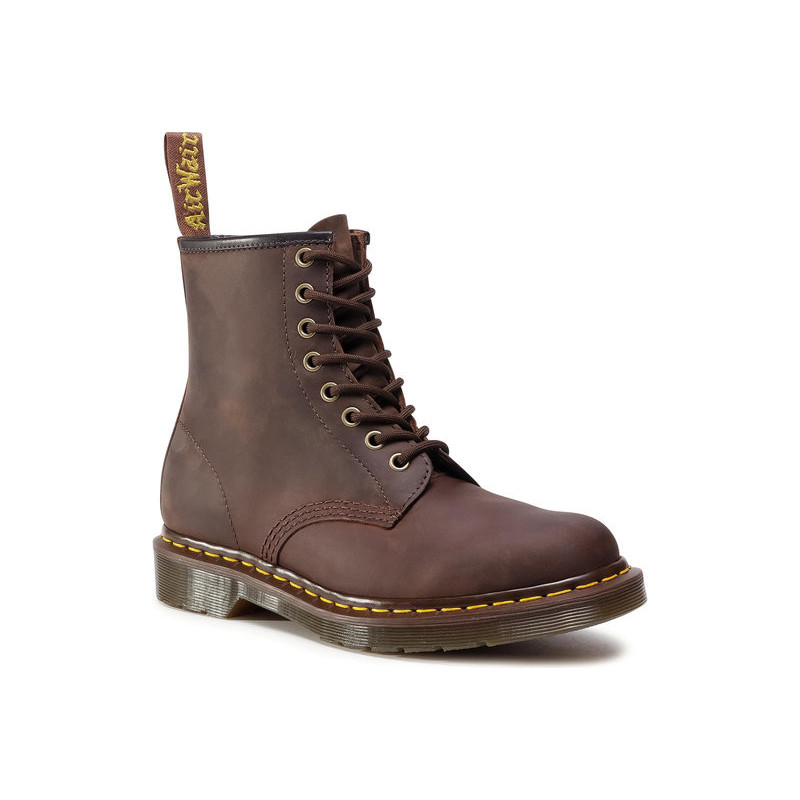 Buty zimowe Dr. Martens ze skóry sznurowane