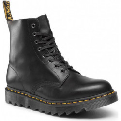Buty zimowe Dr. Martens ze skóry sznurowane w militarnym stylu