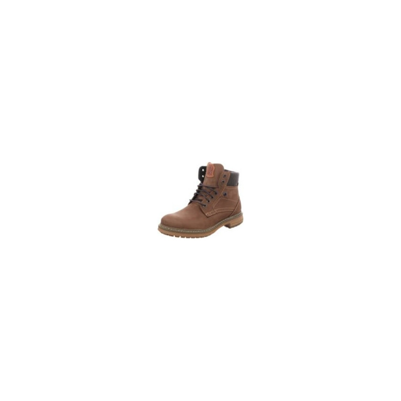 Buty zimowe Fretz ze skóry w stylu casual sznurowane