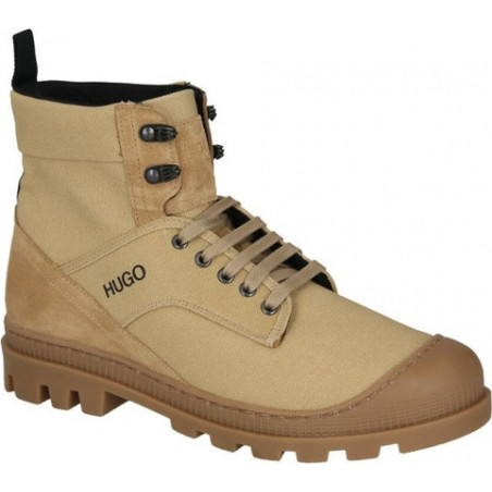 Buty zimowe Hugo Boss sznurowane ze skóry