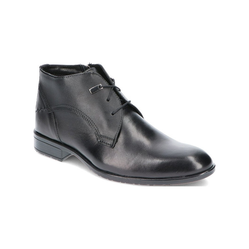 Buty zimowe Iguana Lider ze skóry sznurowane